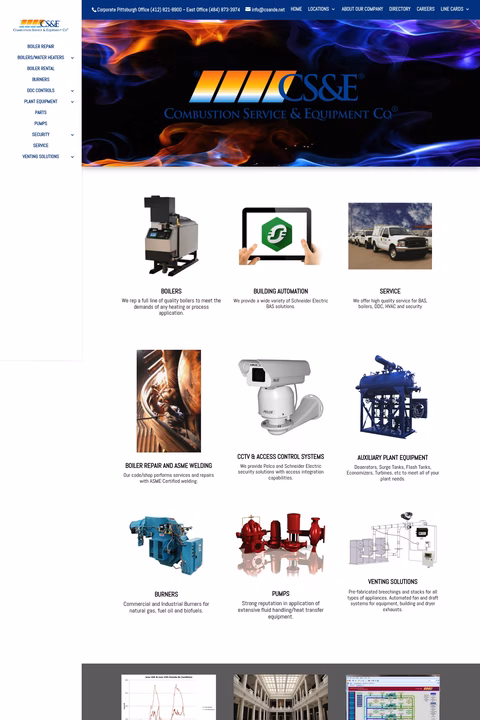 Combustion-Service-Equipment Homepage 1440px