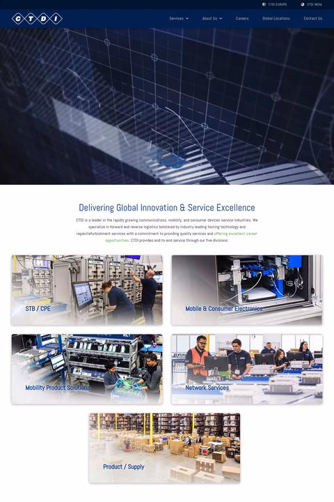 Communications-Test-Design-Inc Homepage 1440px
