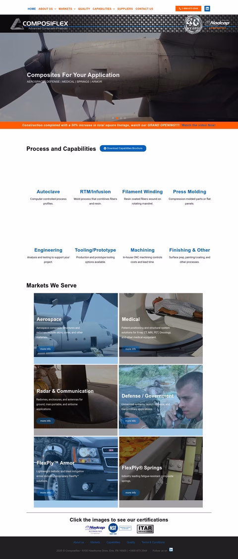 Composiflex Homepage 1440px
