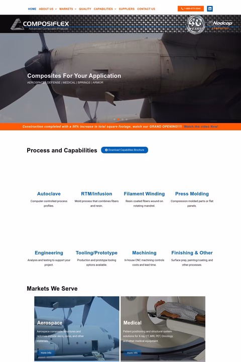 Composiflex Homepage 1440px