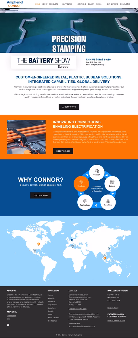 Connor-Manufacturing Homepage 1440px