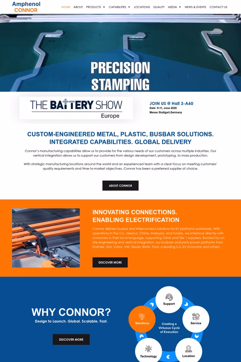 Connor-Manufacturing Homepage 1440px