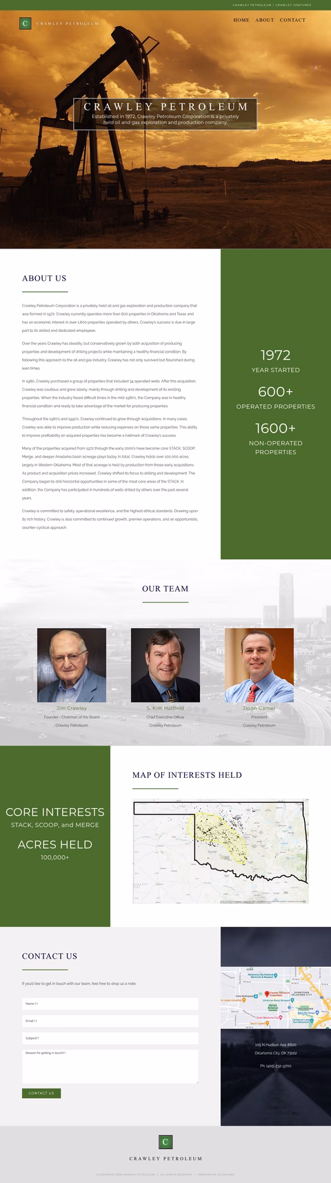 Crawley-Petroleum Homepage 1440px