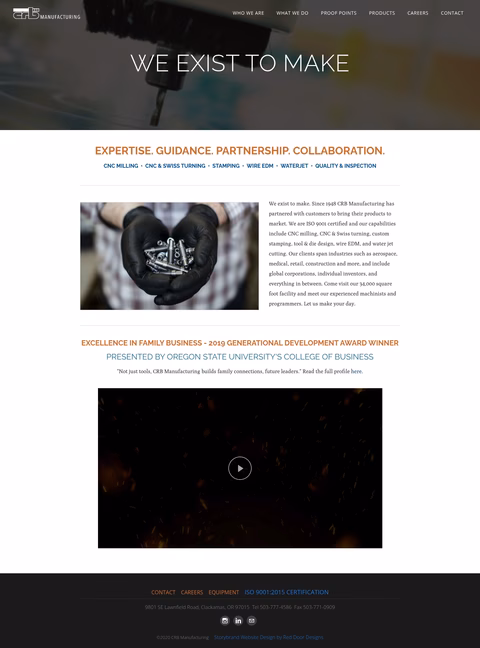 Crb-Manufacturing Homepage 1440px