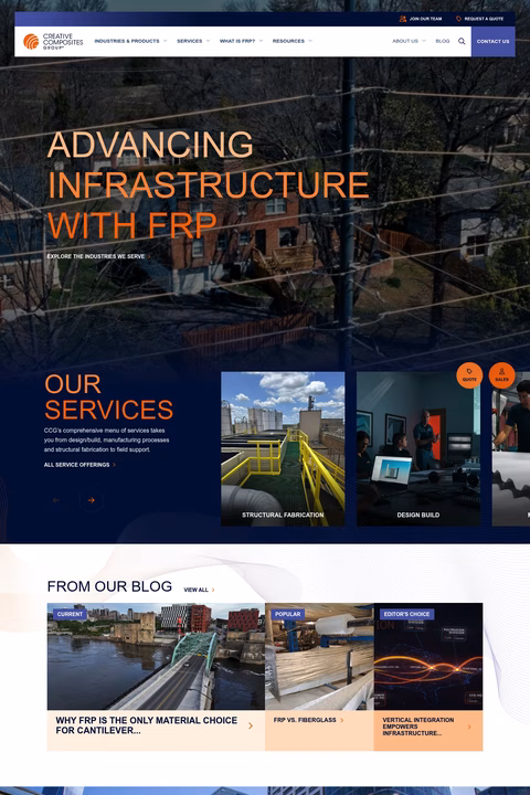 Creative-Composites-Group Homepage 1440px