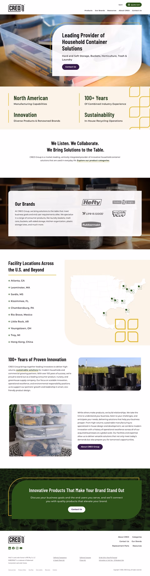 Creo-Group Homepage 1440px