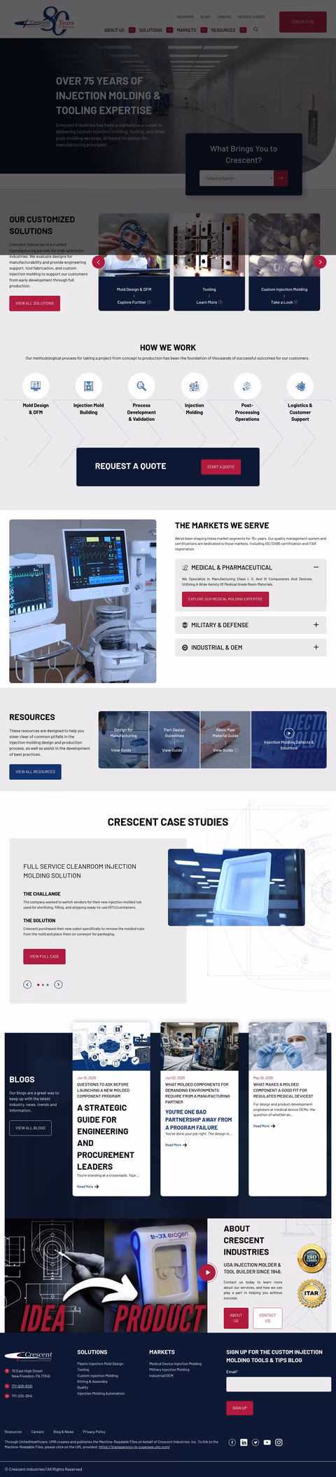 Crescent-Industries Homepage 1440px