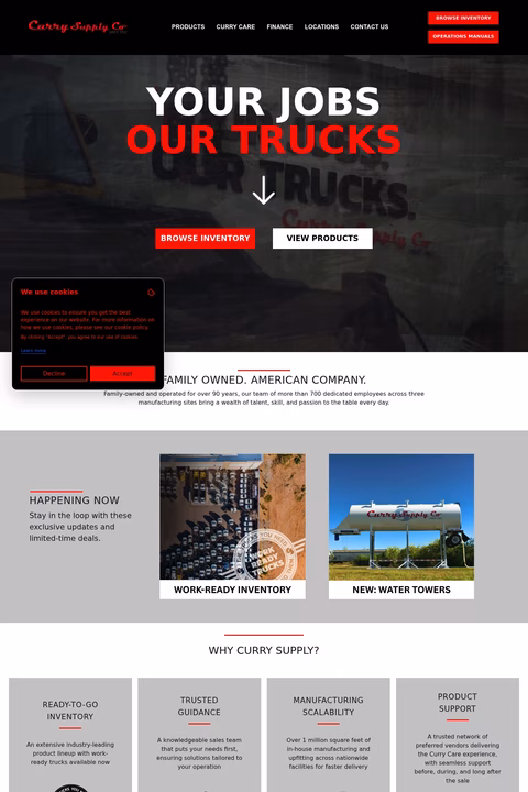 Curry-Supply Homepage 1440px