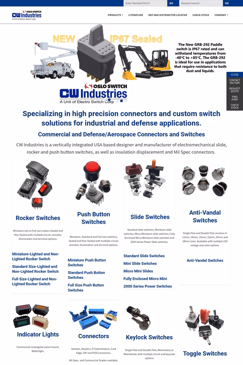 Cw-Industries Homepage 1440px