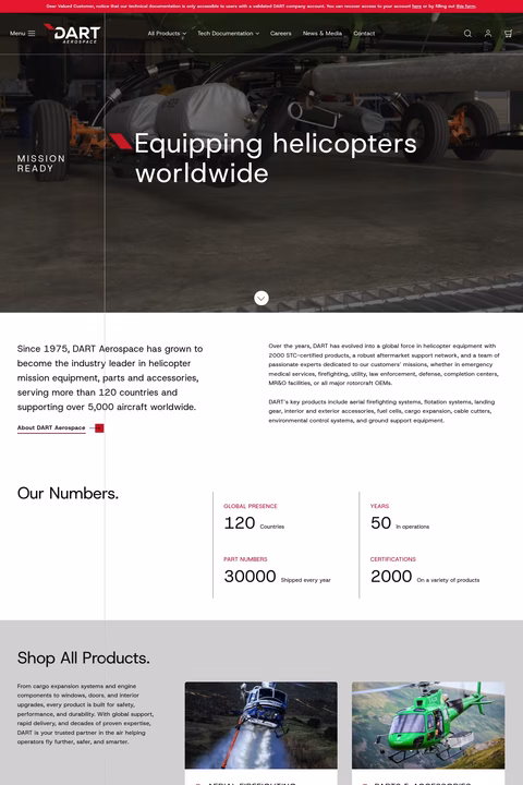 Dart-Aerospace Homepage 1440px