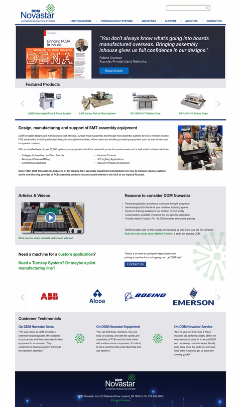 Ddm-Novastar Homepage 1440px
