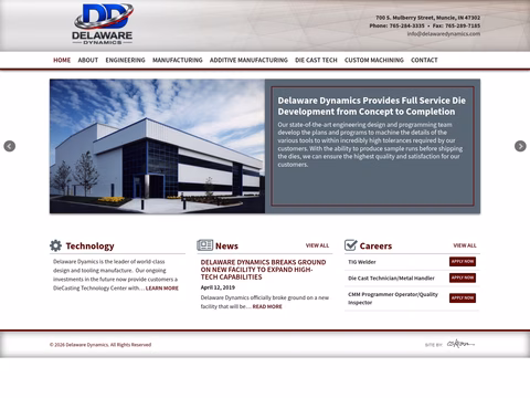 Delaware-Dyamics Homepage 1440px