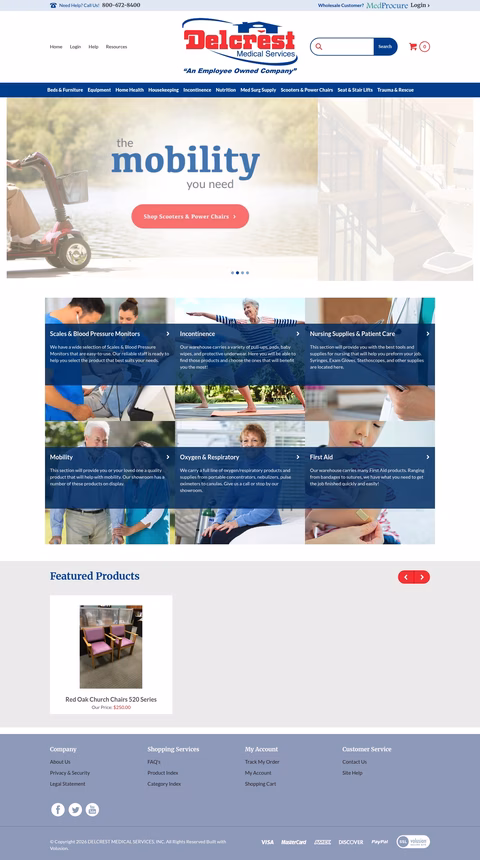 Delcrest-Medical-Services Homepage 1440px