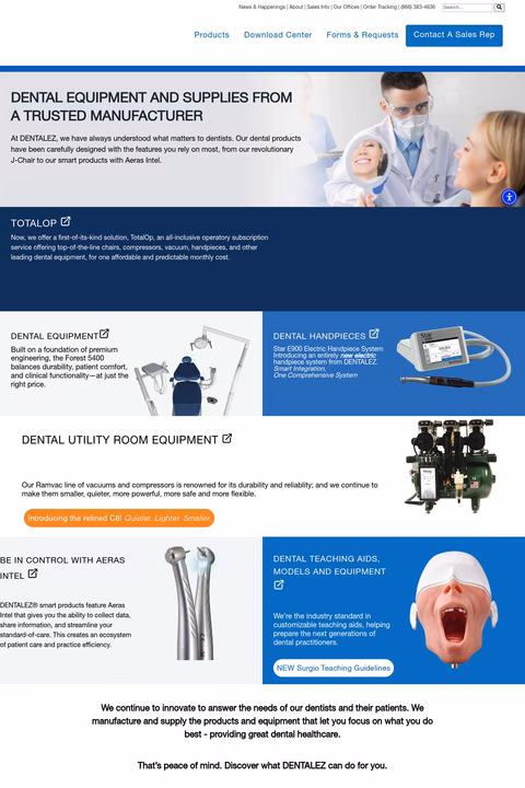 Dentalez-Dental-Equipment Homepage 1440px