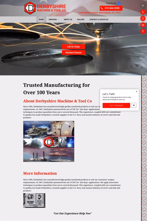 Derbyshire-Machine-Tool Homepage 1440px
