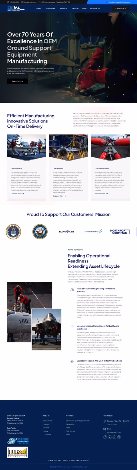 Deval-Lifecycle-Support Homepage 1440px