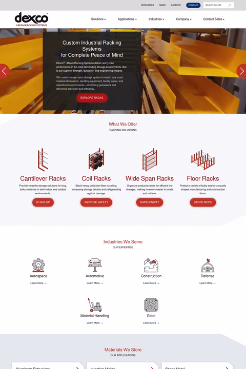 Dexco-By-Ross-Industrial Homepage 1440px