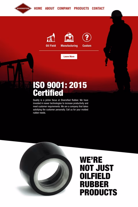 Diversified-Rubber-Products Homepage 1440px
