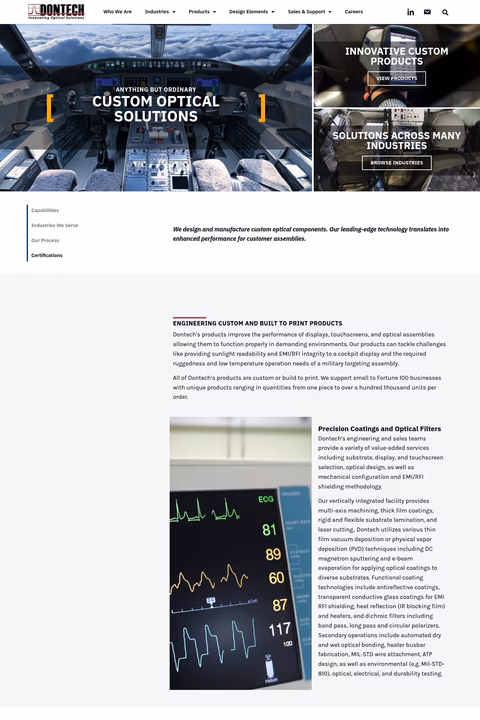 Dontech Homepage 1440px
