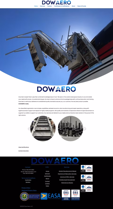Dow-Aero-Logistics Homepage 1440px