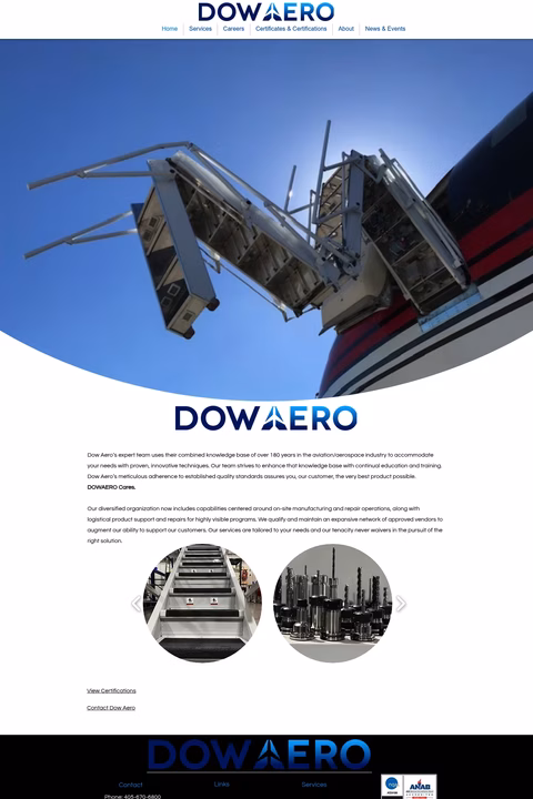 Dow-Aero-Logistics Homepage 1440px