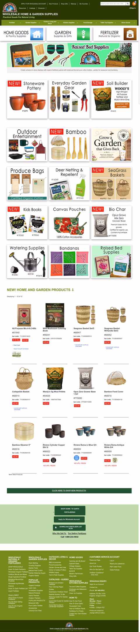 Down-To-Earth-Distributors Homepage 1440px