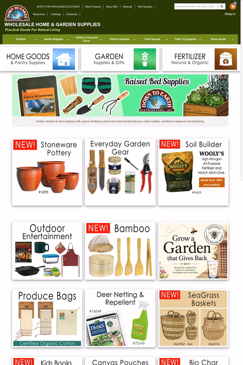 Down-To-Earth-Distributors Homepage 1440px