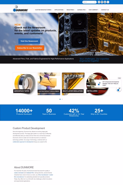 Dunmore Homepage 1440px