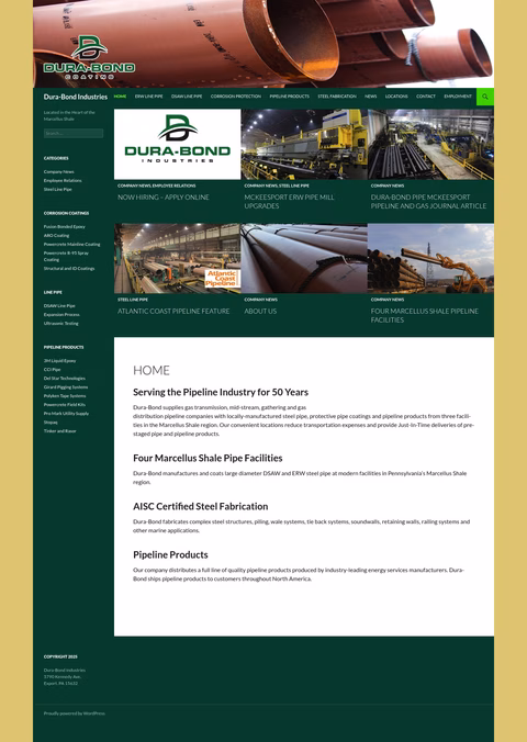 Dura-Bond-Industries Homepage 1440px