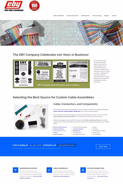 Eby-Company Homepage 1440px