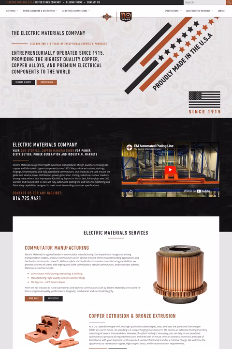 Electric-Materials-Company Homepage 1440px