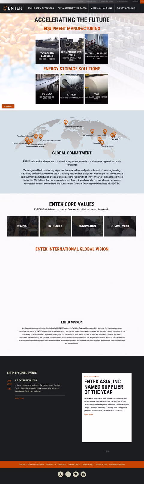 Entek-International Homepage 1440px