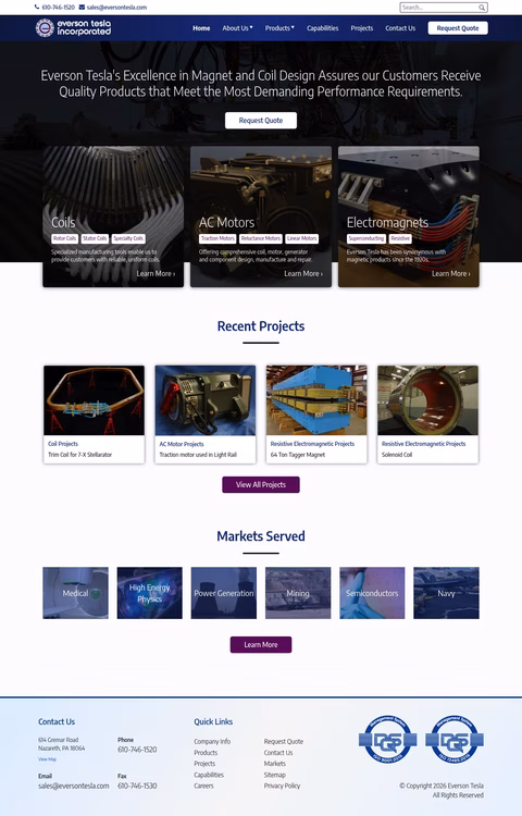Everson-Tesla Homepage 1440px