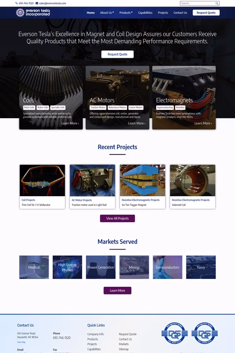 Everson-Tesla Homepage 1440px