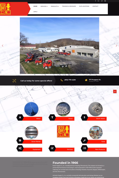 Exeter-Supply-Company Homepage 1440px