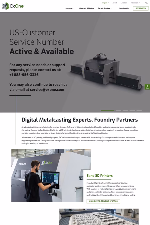 Exone Homepage 1440px