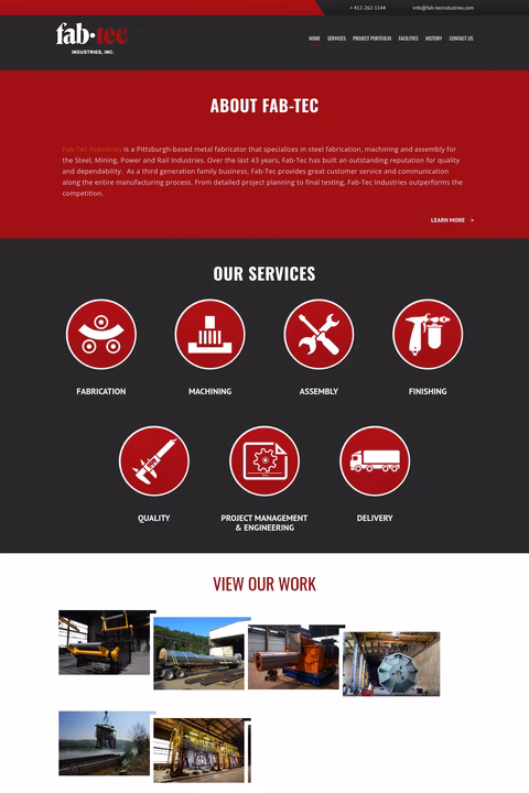 Fab-Tec-Industries Homepage 1440px
