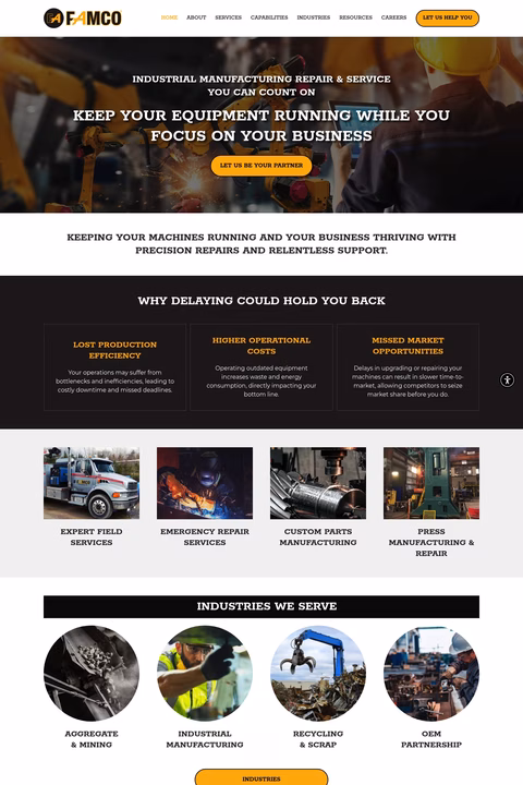 Famco-Service-Machine Homepage 1440px