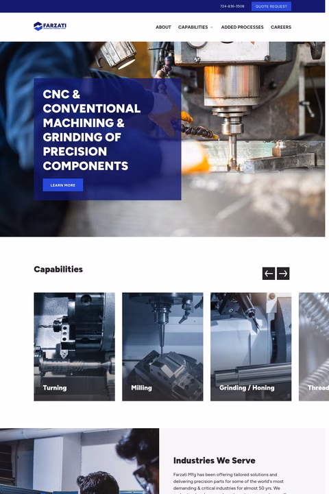 Farzati-Manufacturing Homepage 1440px