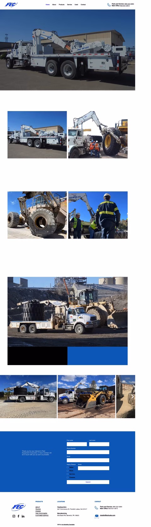 Fec-Trucks Homepage 1440px