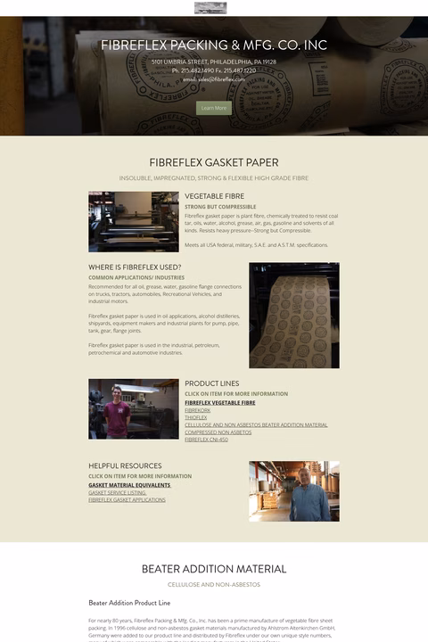 Fibreflex-Packing-And-Manufacturing Homepage 1440px