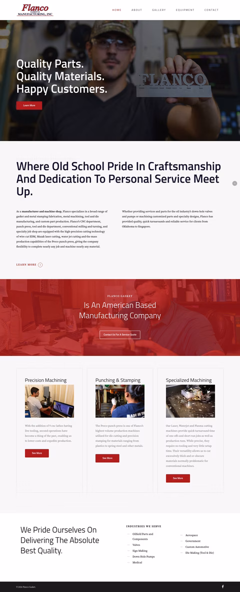Flanco-Gasket-Manufacturing Homepage 1440px