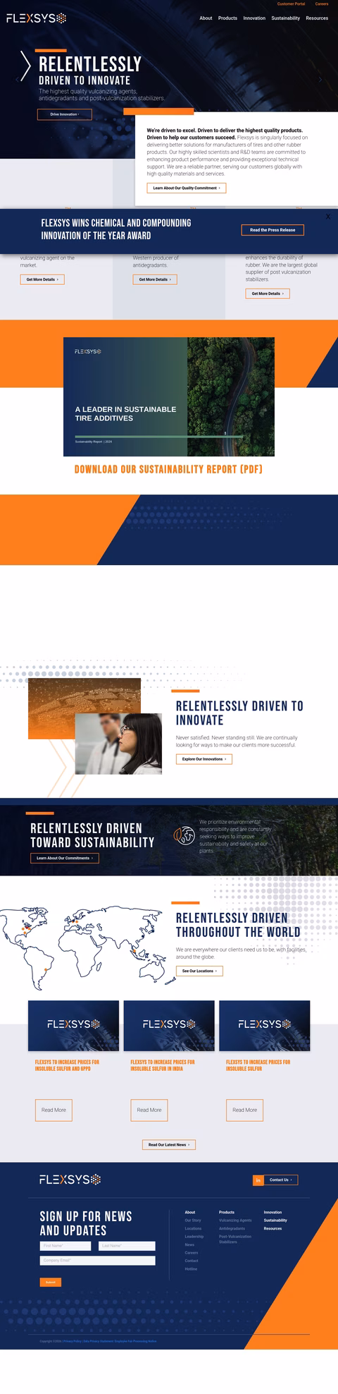 Flexsys Homepage 1440px
