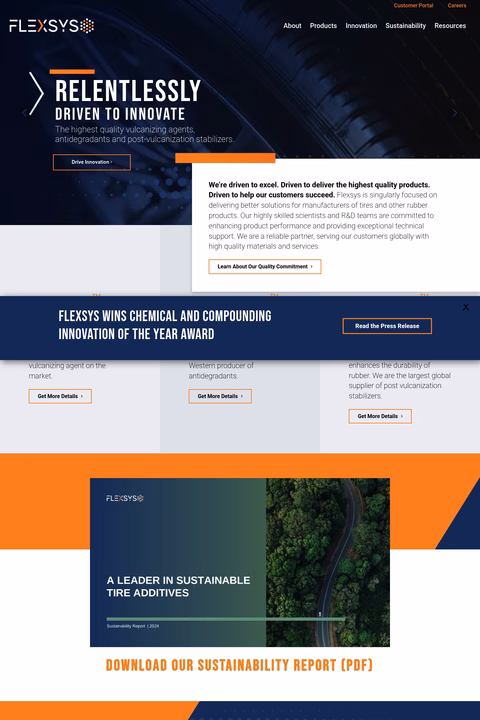 Flexsys Homepage 1440px