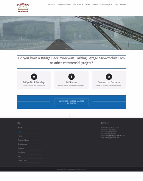 Flint-Rock-Products Homepage 1440px