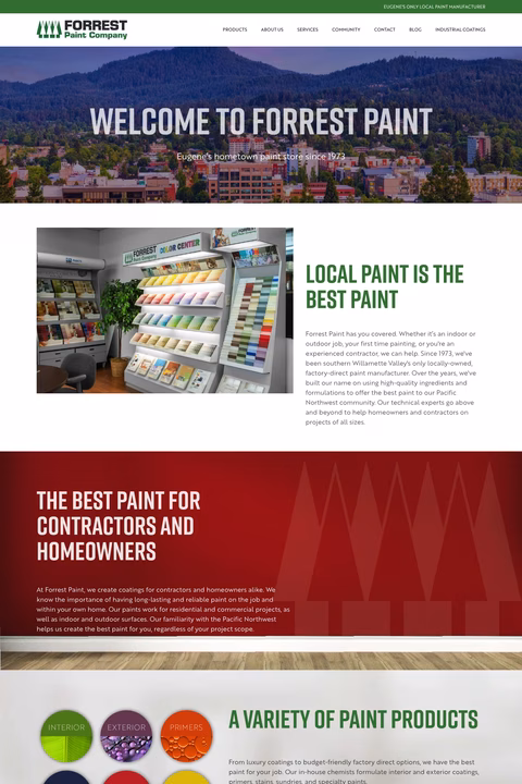 Forrest-Paint-Company Homepage 1440px