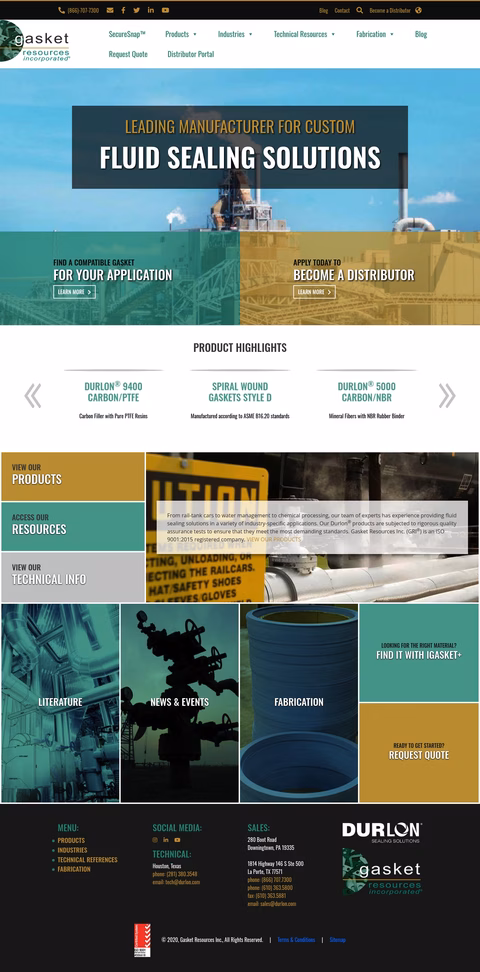 Gasket-Resources-Inc Homepage 1440px