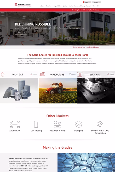 General-Carbide Homepage 1440px