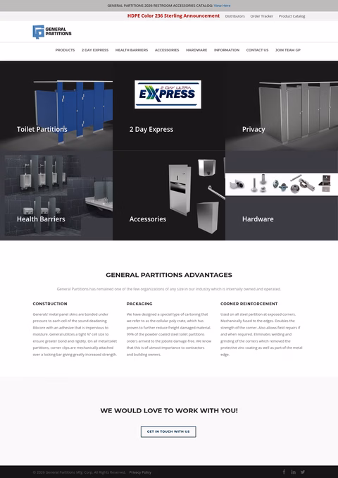 General-Partitions-Manufacturing Homepage 1440px