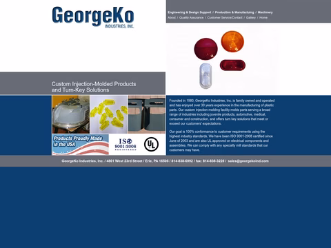 Georgeko-Industries Homepage 1440px